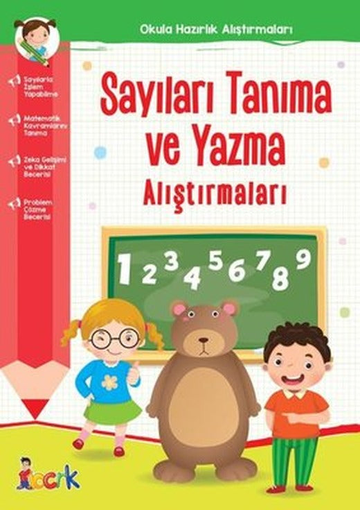 Sayıları Tanıma ve Yazma Alıştırmaları - Okula Hazırlık Alıştırmaları | Bıcırık Yayınları