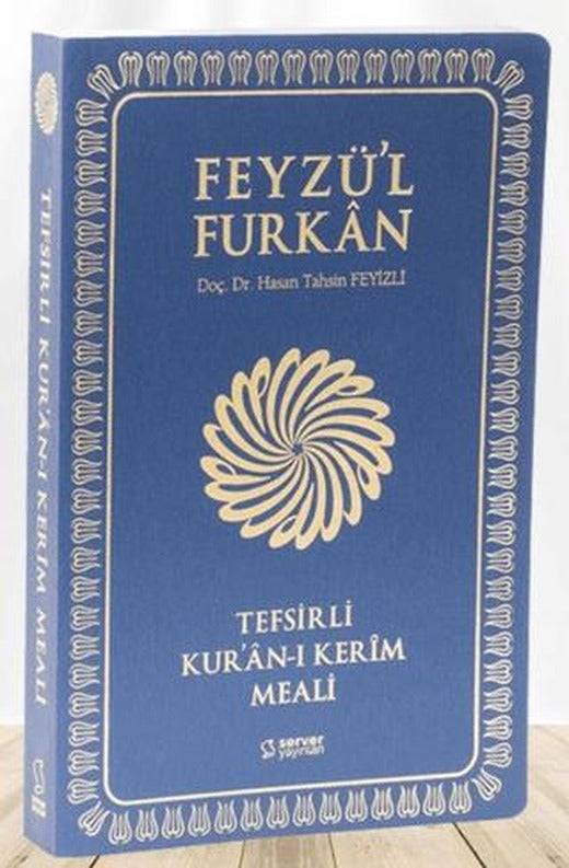 Feyzü'l Furkan Tefsirli Kur'an-ı Kerim Meali (Büyük Boy - Tefsirli Meal - İNCE CİLT) LACİVERT