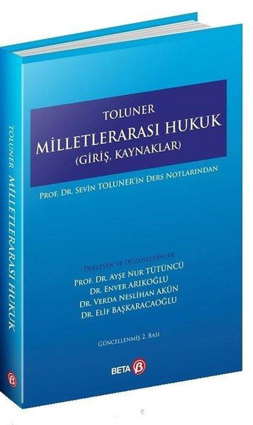 Toluner Milletlerarası Hukuk | Beta Yayınları (İnce Kapak)