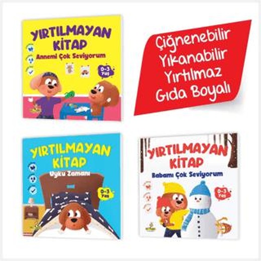 Yırtılmayan Kitap Serisi - Ceviz (Çiğnenebilir, Yıkanabilir, Yırtılmaz, Gıda Boyalı)