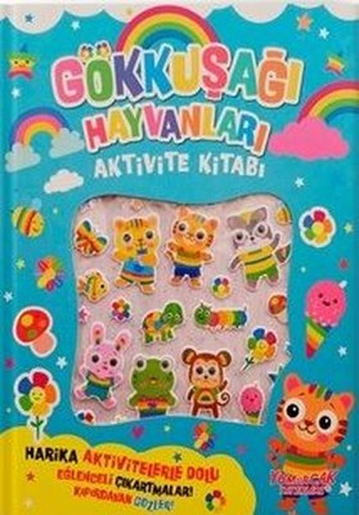 Gökkuşağı Hayvanları Aktivite Kitabı | Yumurcak Yayınları (İnce Kapak)
