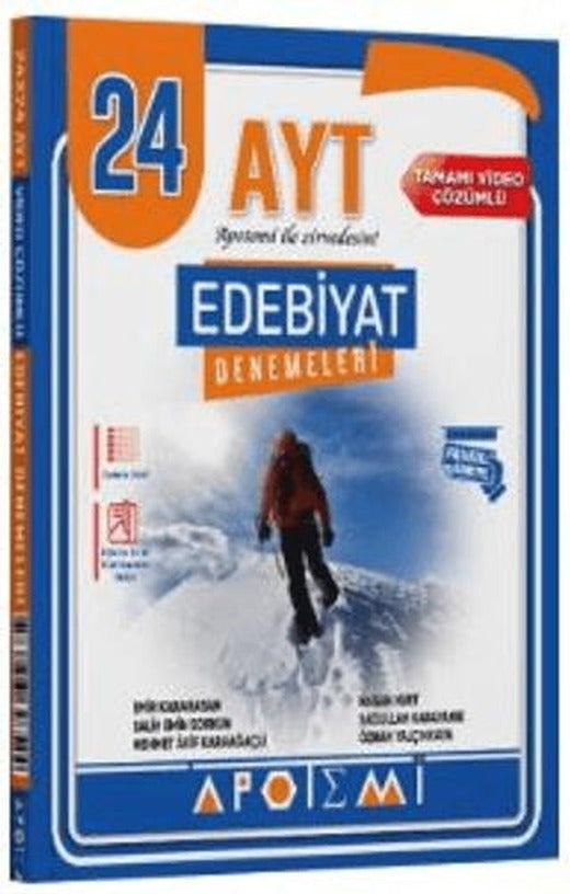 AYT Edebiyat 24 Çözümlü Deneme | Apotemi Yayınları (Ciltsiz)