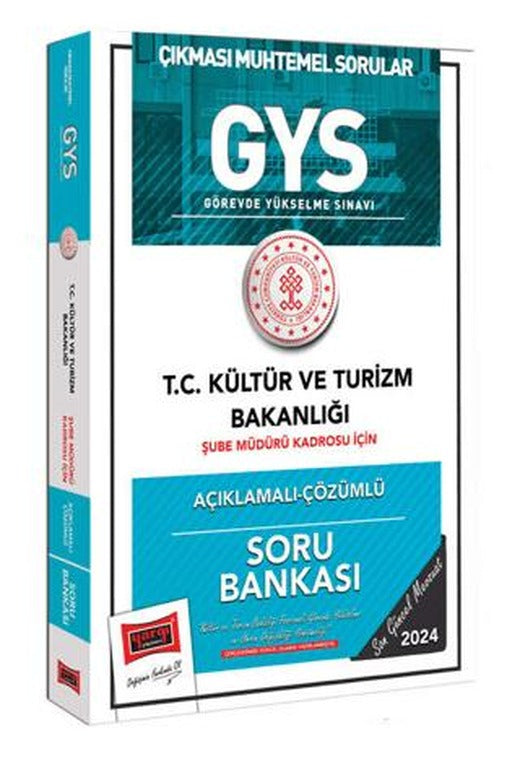 2024 GYS Kültür ve Turizm Bakanlığı Şube Müdürü Kadrosu İçin Açıklamalı Çözümlü Soru Bankası | Yargı Yayınevi (Ciltsiz)