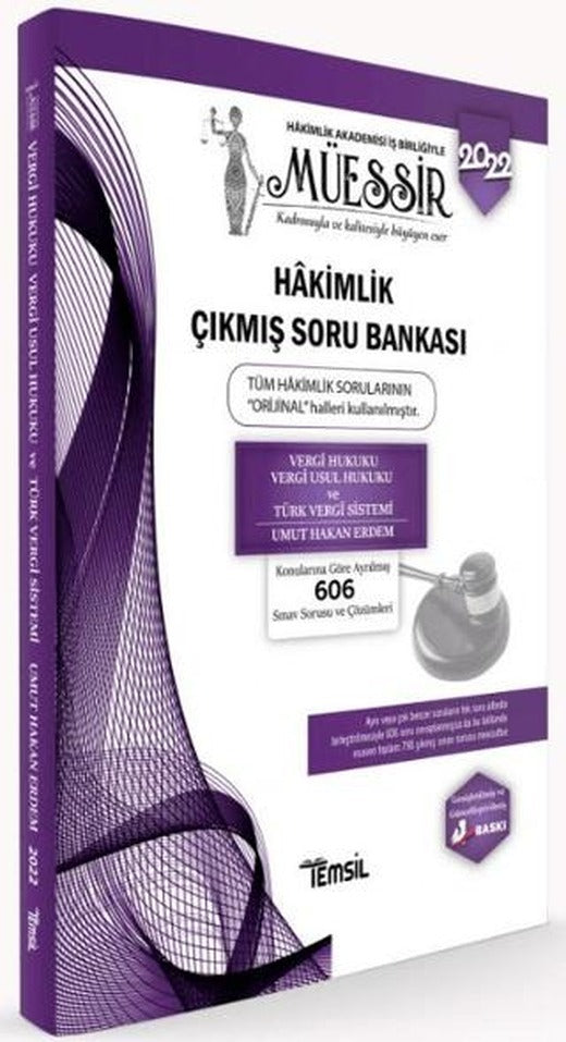 Müessir Vergi Hukuku - Vergi Usul Hukuku- Türk Vergi Sistemi Hakimlik Çıkmış Soru Bankası