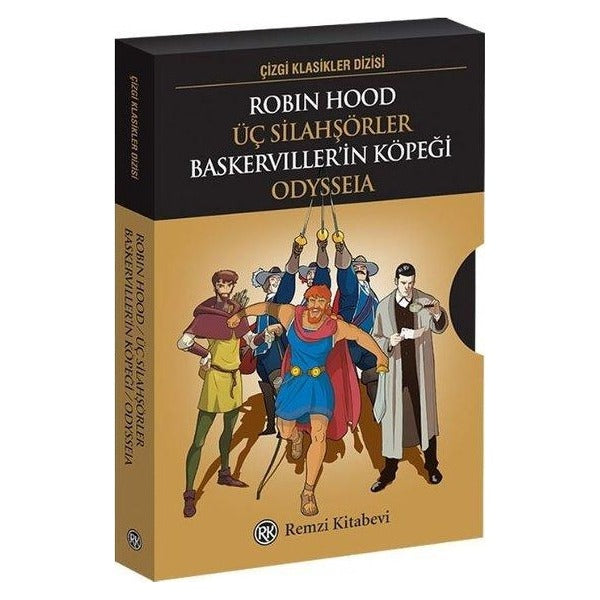 Çizgi Klasikler Dizisi Seti - 4 Kitap Takım - Kutulu | Remzi Kitabevi (İnce Kapak)
