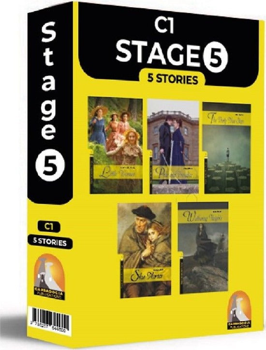 İngilizce Hikaye Stage 5 5’li Hikaye Seti Kutu Tanıtım (C1) Seviyelerinde Kare Kod Okumalı