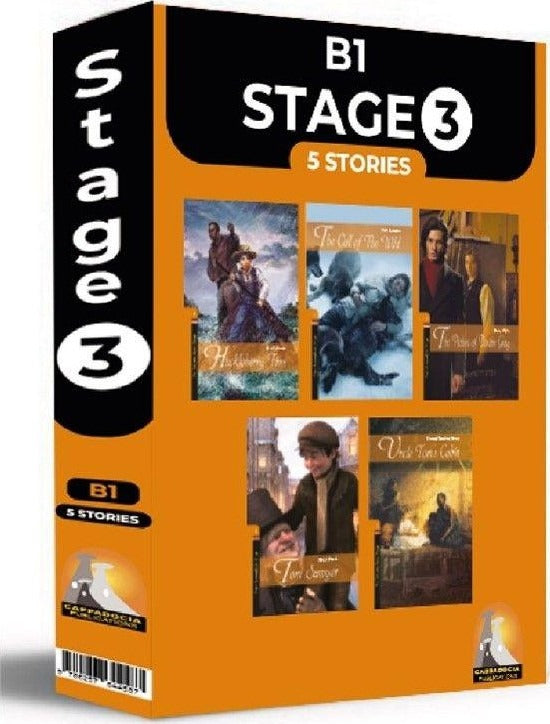 İngilizce Hikaye Stage 3 5’li Hikaye Seti Kutu Tanıtım (B1) Seviyelerinde Kare Kod Okumalı