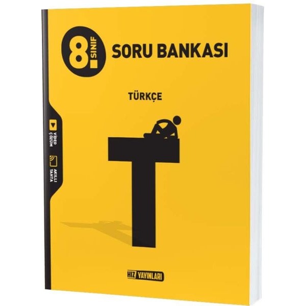 8.Sınıf Türkçe Soru Bankası | Hız Yayınları (İnce Kapak)