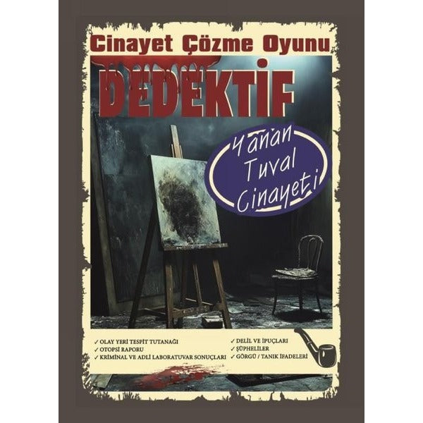 Yanan Tuval Cinayeti - Dedektif Cinayet Çözme Oyunu | Kolektif (İnce Kapak)