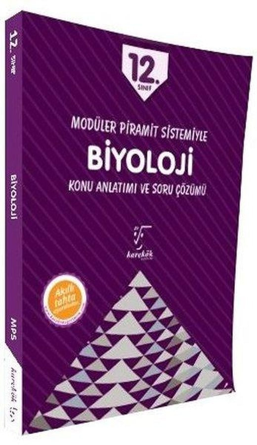 12.Sınıf Modüler Piramit Sistemiyle Biyoloji Konu Anlatımı ve Soru Çözümü | Karekök Eğitim Yayın (İnce Kapak)