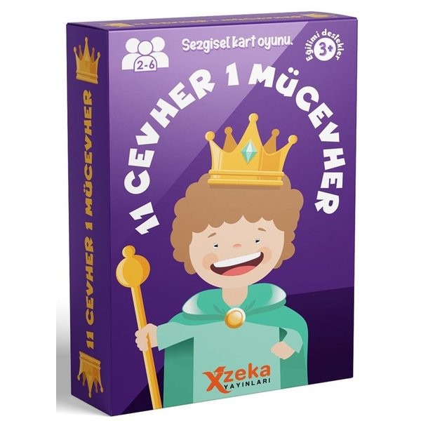 11 Cevher Bir Mücevher - Sezgisel Kart Oyunu |X Zeka Yayınları (İnce Kapak)