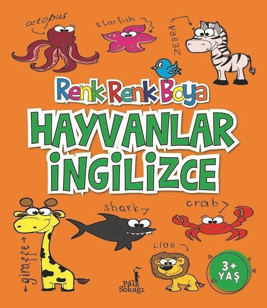 Hayvanlar İngilizce - Renk Renk Boya