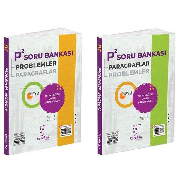 TYT P2 Soru Bankası - Paragraflar & Problemler | Karekök Eğitim Yayın (İnce Kapak)
