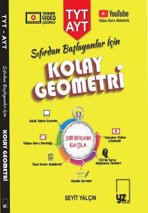 TYT AYT Sıfırdan Başlayanlar İçin Kolay Geometri | YZ Yayınları (Ciltsiz)