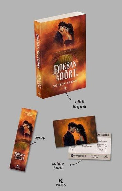 Doksan Artı Dört Cilt 2 - Ayraç ve Sahne Kartı Hediyeli | Pukka Yayınları (Ciltli)
