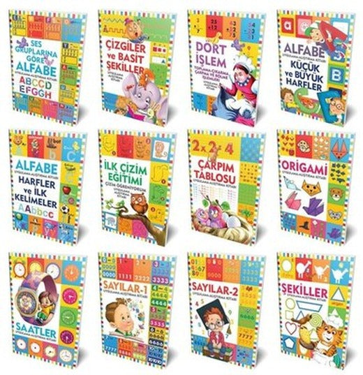 Etkinlik Kitapları Seti - 12 Kitap Takım | Halk Kitabevi (İnce Kapak)