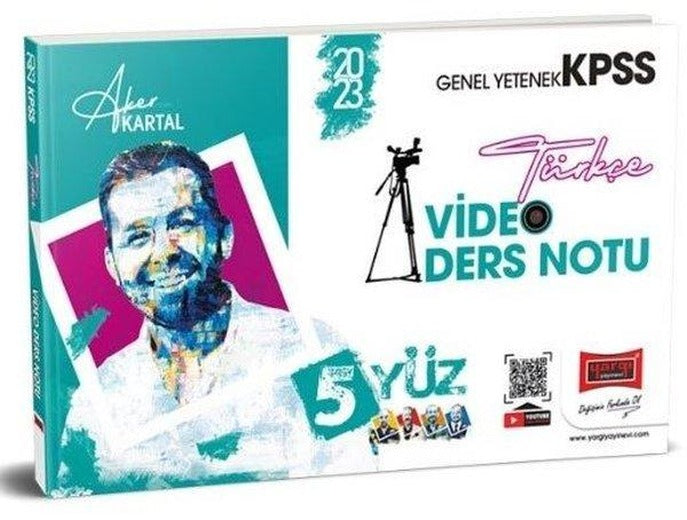 2023 KPSS 5Yüz Türkçe Video Ders Notları | Yargı Yayınları (İnce Kapak)