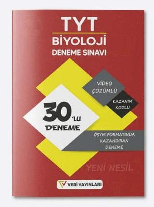 TYT Biyoloji ÖSYM Formatında Video Çözümlü Yeni Nesil Kazandıran 30'lu Deneme