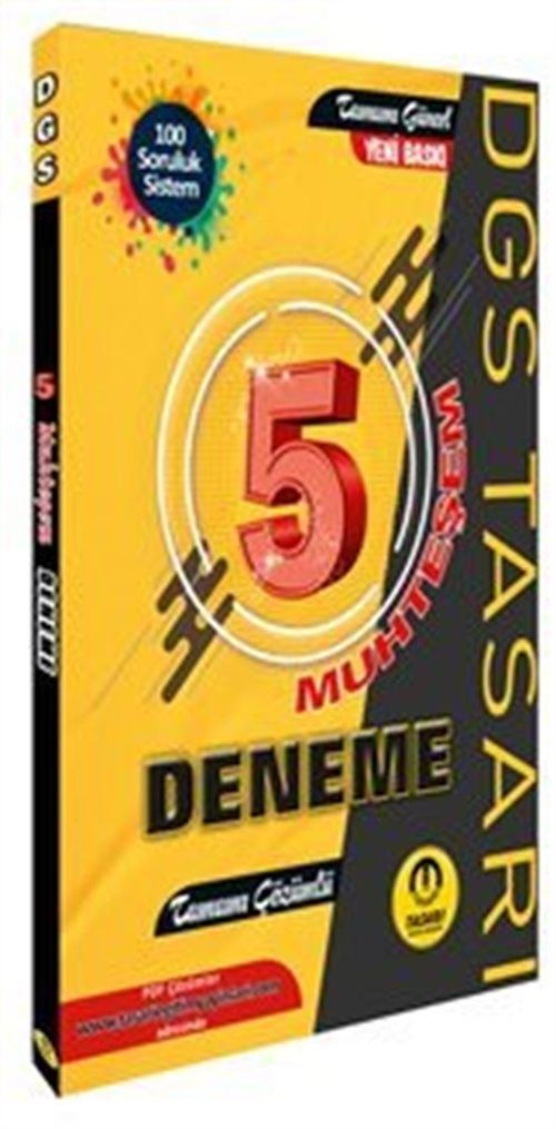 2025 DGS Muhteşem Çözümlü 5 Deneme | Tasarı Akademi (İnce Kapak)