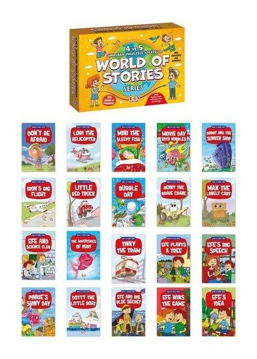 4 ve 5. Sınıf İngilizce Hikayeler Seti - World of Stories Series - 20 Kitap Takım | Bıcırık Yayınları (İnce Kapak)
