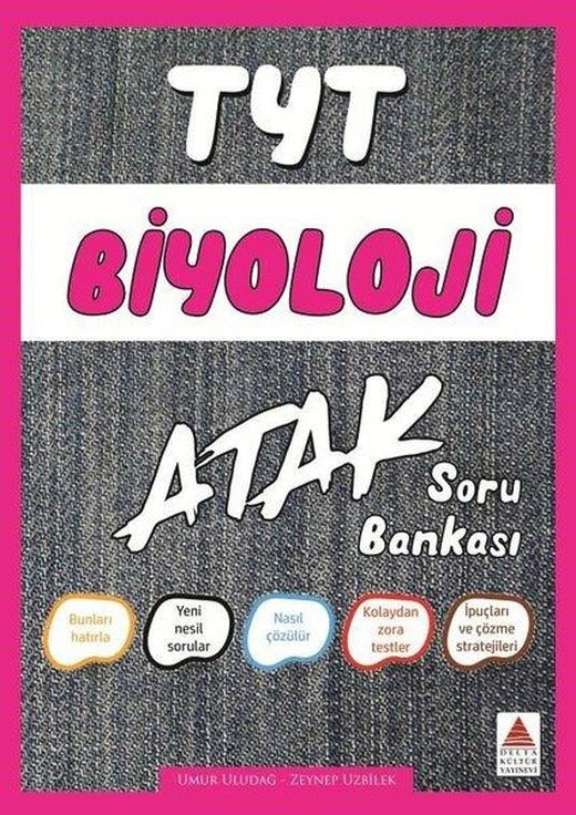 TYT Biyoloji Soru Bankası Atak | Delta Kültür-Eğitim (İnce Kapak)