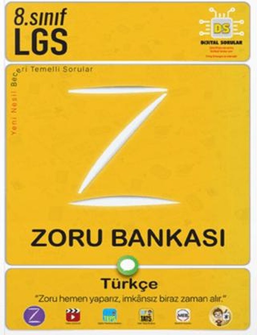 8. Sınıf Türkçe Zoru Bankası | Tonguç Akademi (Ciltsiz)