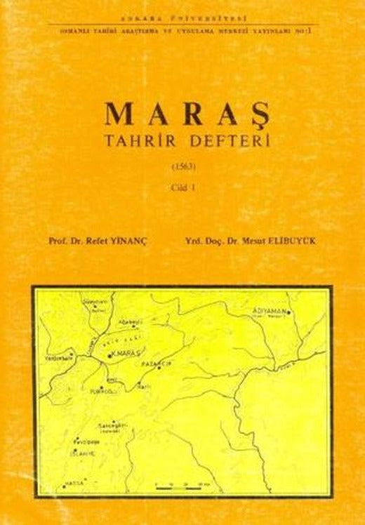 Maraş Tahrir Defteri (1563) 1 - 2 Cilt Takım 1. Hamur | Ankara Üniversitesi Yayınevi (Ciltsiz)