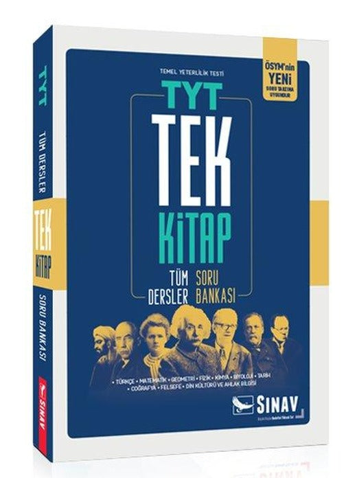 Sınav TYT Tüm Dersler Tek Kitap Soru Bankası | Sınav Dergisi Yayınları (İnce Kapak)