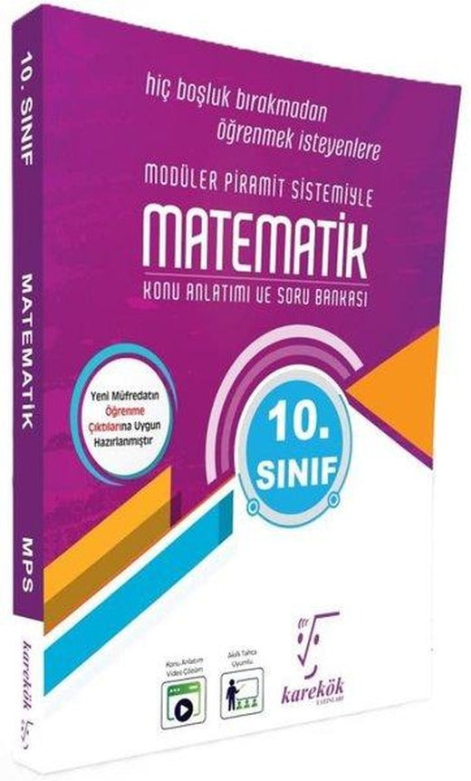 10. Sınıf Matematik Mps (Modüler Piramit Sistemi) | Karekök Eğitim Yayın (İnce Kapak)