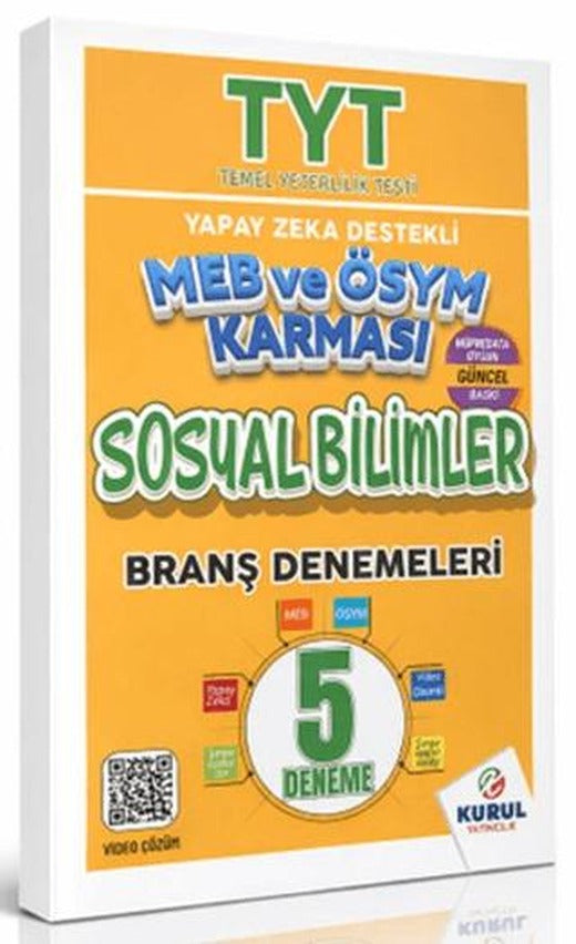 TYT Yapay Zeka Destekli MEB ve ÖSYM Karması Sosyal Bilimler 5'li Branş Denemeleri