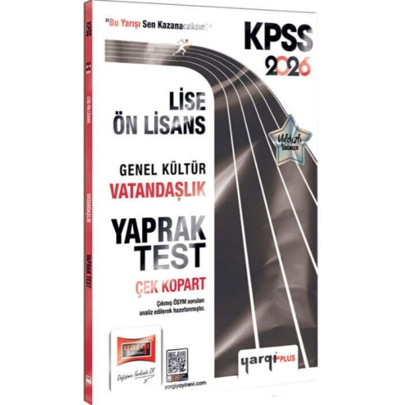 2026 KPSS Lise - Ön Lisans Genel Kültür Vatandaşlık Çek Kopart Yaprak Test | Yargı Yayınları (İnce Kapak)