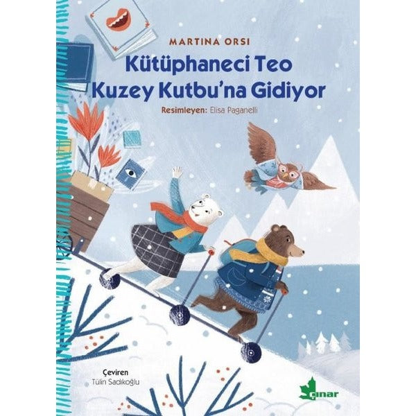 Kütüphaneci Teo Kuzey Kutbu'na Gidiyor | Çınar Yayınları (İnce Kapak)