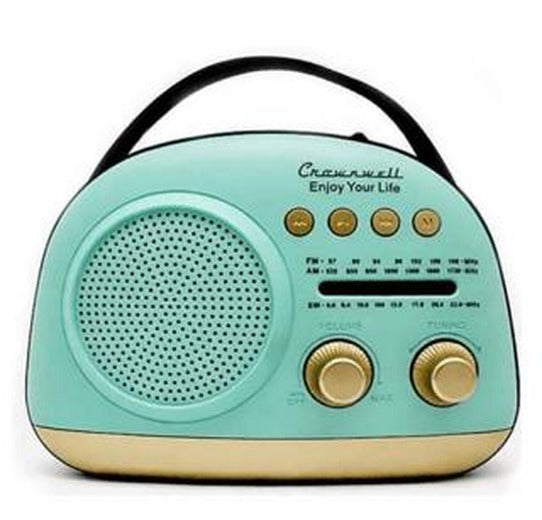 Crownwell Taşınabilir Bluetooth Retro Radyo Arizona Serisi / Blue | Crownwell