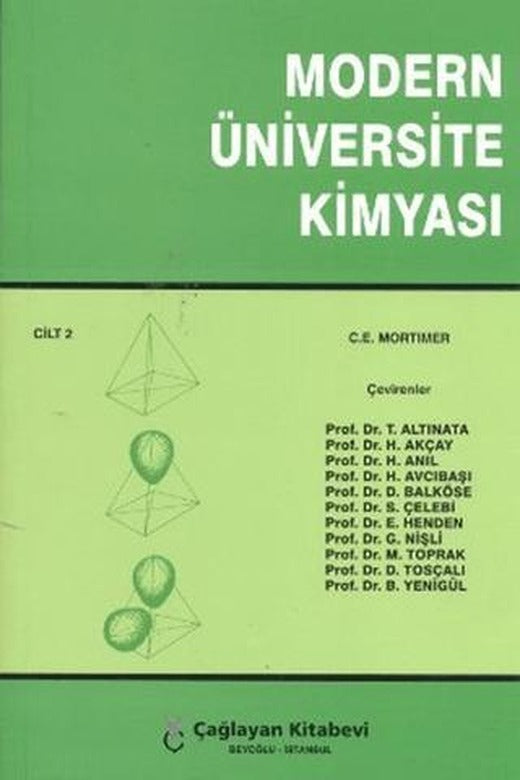 Modern Üniversite Kimyası Cilt: 2 | Çağlayan Kitabevi (Ciltsiz)