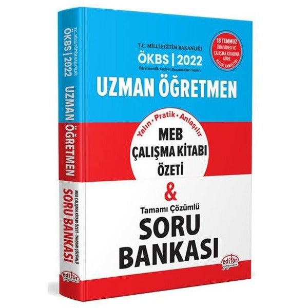 2023 Uzman Öğretmen MEB Çalışma Kitabı Özeti ve Tamamı Çözümlü Soru Bankası