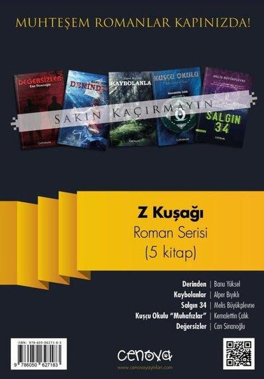 Z Kuşağı Roman Serisi Seti - 5 kitap Takım | Cenova (İnce Kapak)