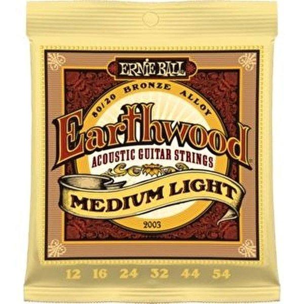 Ernie Ball Earthwood 80/20 Bronze Akustik Gitar Teli 12-54