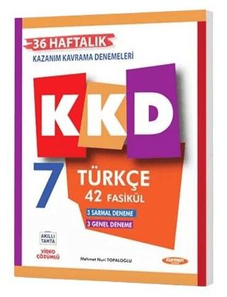 7. Sınıf Türkçe Haftalık Kazanım Kavrama Föyleri | Kurmay Yayınları (Ciltsiz)  - Resim 1