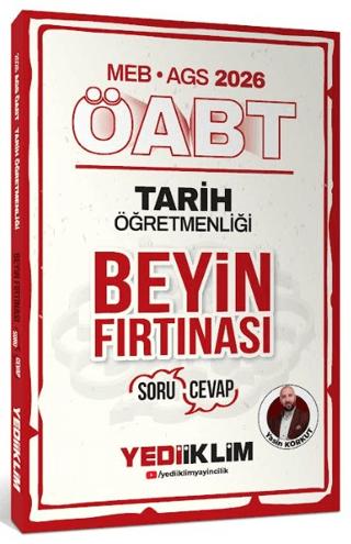 2026 MEB AGS ÖABT Tarih Öğretmenliği Beyin Fırtınası Soru Cevap | Yediiklim Yayınları (Ciltsiz)  - Resim 1