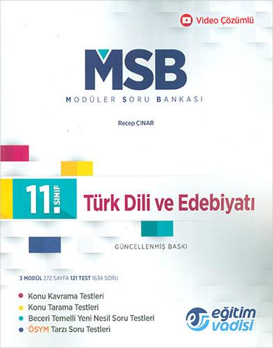 Eğitim Vadisi 11.Sınıf Türk Dili ve Edebiyatı Güncel MSB Modüler Soru Bankası | Eğitim Vadisi Yayınları - Resim 1