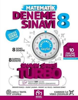 8. Sınıf Matematik Sınavın Şifresi Turbo 8 Genel 8 Sarmal Deneme Sınavı Model Eğitim Yayınları | Model Eğitim Yayıncılık (Ciltsiz)  - Resim 1
