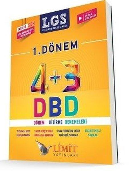 Limit 8. Sınıf LGS 4+3 1. Dönem Bitirme Denemeleri | Limit Yayınları (İnce Kapak)  - Resim 1