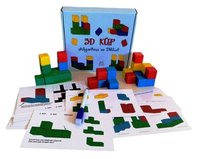 3D KÜP Algoritma ve Dikkat | Yuka Kids