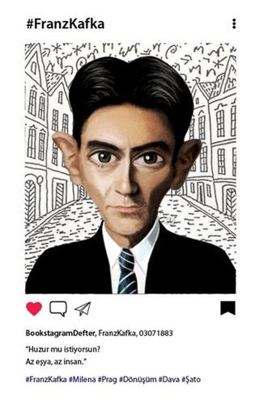 Franz Kafka Bookstagram Defter | Aylak Adam Kültür Sanat Yayıncılık