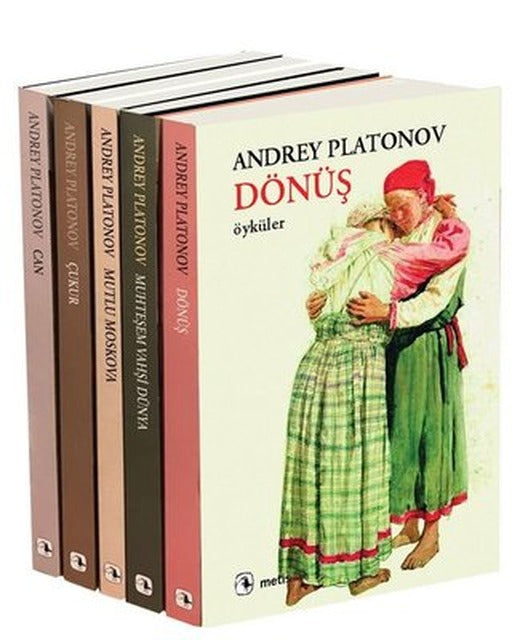 Andrey Platonov Seti 5 Kitap Takım - Hediyeli | Metis Yayınları (İnce Kapak)