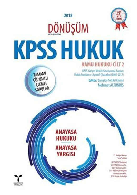 2018 Dönüşüm KPSS Hukuk - Kamu Hukuku Cilt 2 | Umuttepe Yayınları (Ciltsiz)