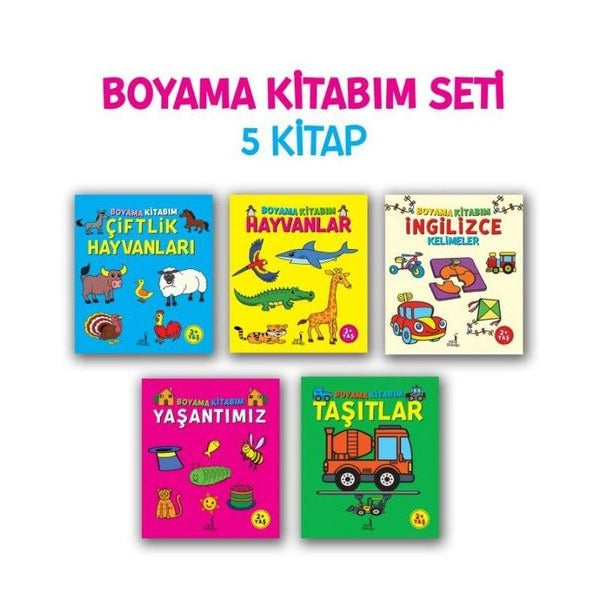 Boyama Kitabım Seti - 5 Kitap Takım | Pal Sokağı