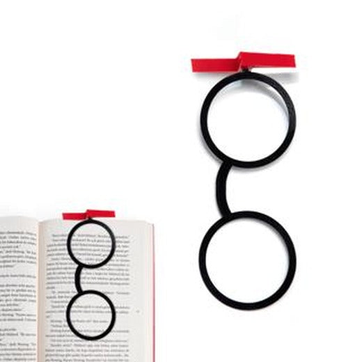Kitap Ayracı Harry Potter Gözlük Kırmızı-Siyah | Bcoverart