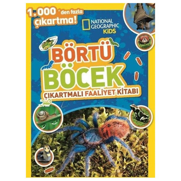 National Geographic Kids - Börtü Böcek Çıkartmalı Faaliyet Kitabı | Beta Kids (İnce Kapak)
