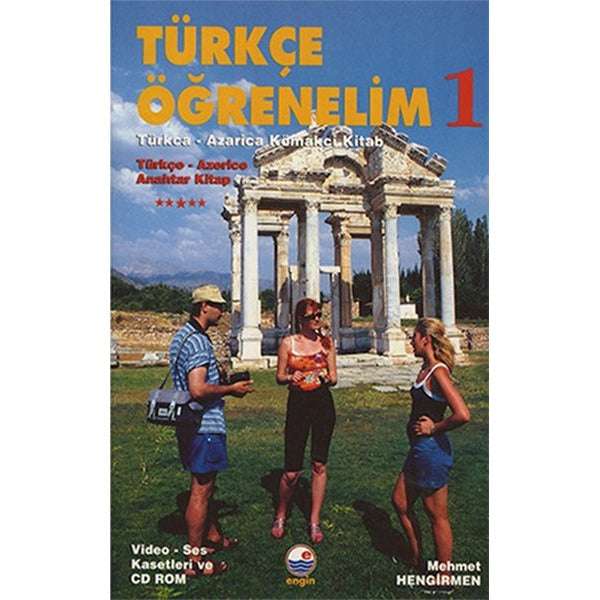 Türkçe Öğrenelim 1 - Turkca - Azarica Kömakci Kitabı - Anahtar Kitap | Engin